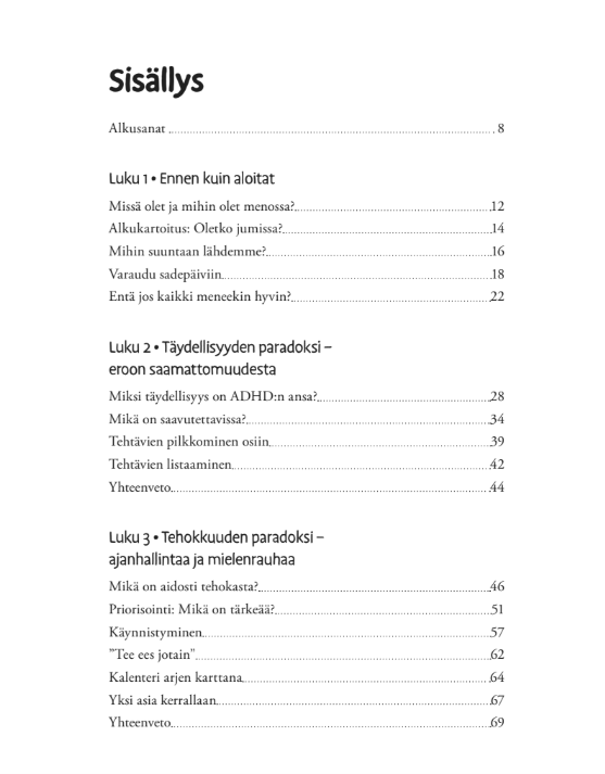 Saamaton perfektionisti – ADHD-tehtäväkirja